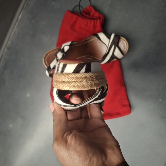 Christian Louboutin Black and White Espadrilles - Picture 7 of 7